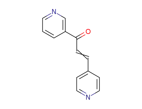 Molecular Structure of 13328-57-9 (2-Propen-1-one, 1-(3-pyridinyl)-3-(4-pyridinyl)-)