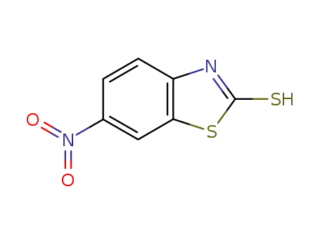 Molecular Structure of 4845-58-3 (2-MERCAPTO-6-NITROBENZOTHIAZOLE)