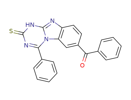 7-benzoyl-4-phenyl-1,3,5-triazino<1,2-a>benzimidazole-2(1H)-thione