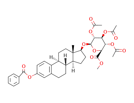 O2,O3,O4-triacetyl-O1-(3-benzoyloxy-estra-1,3,5,(10)-trien-17β-yl)-β-D-glucopyranuronic acid methyl ester