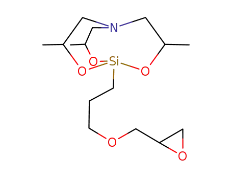 3,7,10-trimethyl-1-(3-(oxiran-2-ylmethoxy)propyl)-2,8,9-trioxa-5-aza-1-silabicyclo[3.3.3]undecane