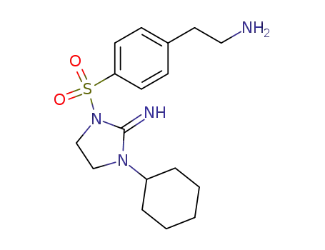 2-[4-(3-Cyclohexyl-2-iminoimidazolidine-1-sulfonyl)phenyl]ethan-1-amine