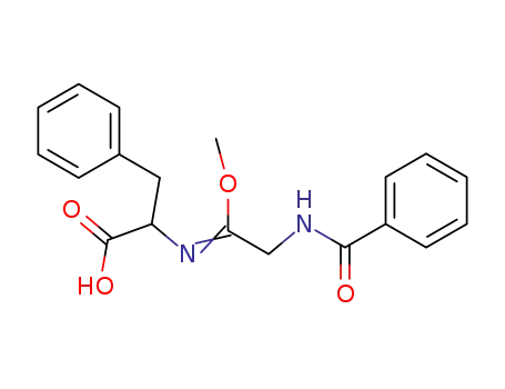 2-[2-Benzoylamino-1-methoxy-eth-(Z)-ylideneamino]-3-phenyl-propionic acid