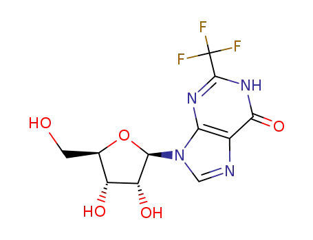 9-((2R,3R,4S,5R)-3,4-Dihydroxy-5-hydroxymethyl-tetrahydro-furan-2-yl)-2-trifluoromethyl-1,9-dihydro-purin-6-one