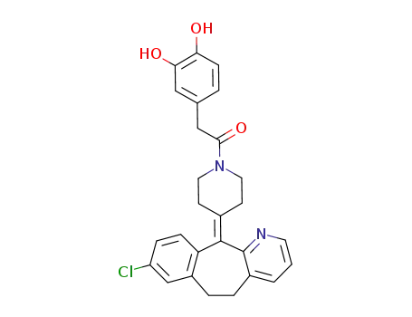 1-[4-(8-Chloro-5,6-dihydro-benzo[5,6]cyclohepta[1,2-b]pyridin-11-ylidene)-piperidin-1-yl]-2-(3,4-dihydroxy-phenyl)-ethanone