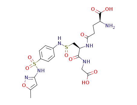 (S)-2-Amino-4-{(S)-1-(carboxymethyl-carbamoyl)-2-[4-(5-methyl-isoxazol-3-ylsulfamoyl)-phenylsulfinamoyl]-ethylcarbamoyl}-butyric acid