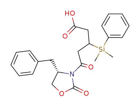 5-((S)-4-Benzyl-2-oxo-oxazolidin-3-yl)-3-(dimethyl-phenyl-silanyl)-5-oxo-pentanoic acid