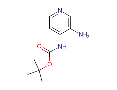 Molecular Structure of 183311-28-6 (Carbamic acid,N-(3-amino-4-pyridinyl)-, 1,1-dimethylethyl ester)