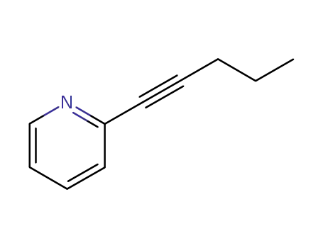 Pyridine, 2-(1-pentynyl)- (9CI)