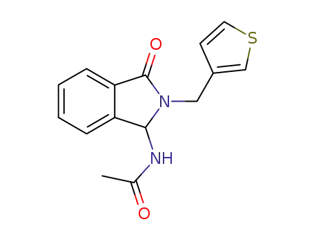 N-(3-Oxo-2-thiophen-3-ylmethyl-2,3-dihydro-1H-isoindol-1-yl)-acetamide