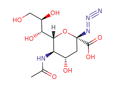 (2S,4S,5R,6R)-5-Acetylamino-2-azido-4-hydroxy-6-((1R,2R)-1,2,3-trihydroxy-propyl)-tetrahydro-pyran-2-carboxylic acid