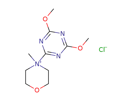 Molecular Structure of 3945-69-5 (4-(4,6-Dimethoxy-1,3,5-triazin-2-yl)-4-methyl morpholinium chloride)