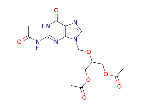 ACETIC ACID 3-ACETOXY-2-(2-ACETYLAMINO-6-OXO-1,6-DIHYDRO-PURIN-9-YLMETHOXY)-PROPYL ESTER (TRIACETYL-GANCICLOVIR)