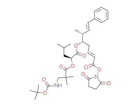 (1S,3E)-5-<(2,5-dioxo-1-pyrrolidinyl)oxy>-1-<(1R,2E)-1-methyl-3-phenyl-2-propenyl>-5-oxo-3-pentenyl-(2S)-<3-<<(1,1-dimethylethoxy)carbonyl>amino>-2,2-dimethyl-1-oxopropoxy>-4-methylpentanoate