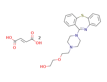 Molecular Structure of 111974-72-2 (Quetiapine fumarate)
