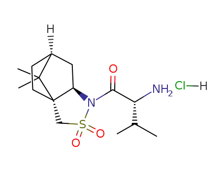 [3aS-[1(S*),3aα,6α,7aβ]]-1-[(2-amino-3-methyl-1-oxo)butyl]hexahydro-8,8-dimethyl-3H-3a,6-methano-2,1-benzisothiazole-2,2-dioxide monohydrochloride