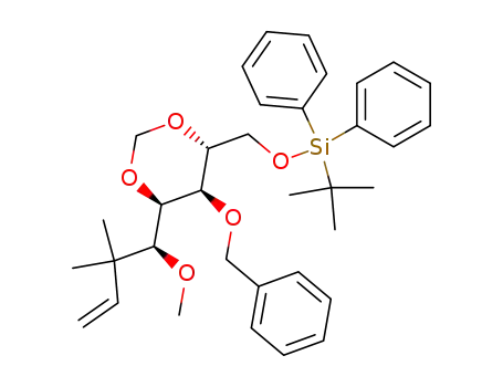 (+)-(4S,5R,6R,7R)-6-benzyloxy-8-tert-butyldiphenylsilyloxy-3,3-dimethyl-4-methoxy-5,7-methylenedioxyoctyl-1-ene