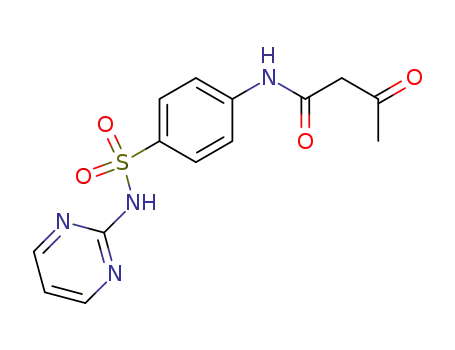 Molecular Structure of 134477-88-6 (Butanamide, 3-oxo-N-[4-[(2-pyrimidinylamino)sulfonyl]phenyl]-)