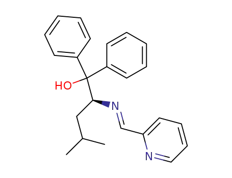 (S)-4-Methyl-1,1-diphenyl-2-{[1-pyridin-2-yl-meth-(E)-ylidene]-amino}-pentan-1-ol