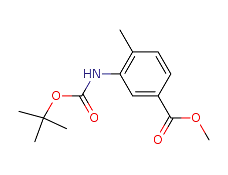 3-((tert-butoxycarbonyl)amino)-4-methylbenzoic acid methyl ester