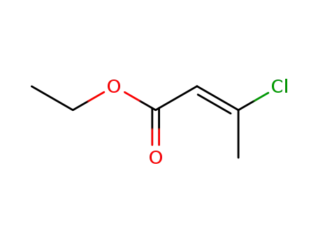 Molecular Structure of 6127-92-0 (2-Butenoic acid, 3-chloro-, ethyl ester, (E)-)