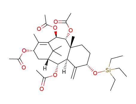 2α,9α,10β,13α-tetraacetoxy-5α-triethylsilyloxytaxa-4(20),11-diene