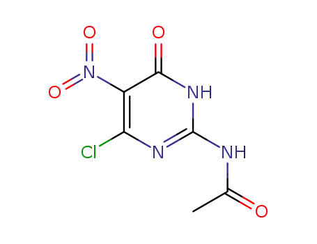 N-(6-chloro-5-nitro-4-oxo-1,4-dihydropyrimidin-2-yl)acetamide