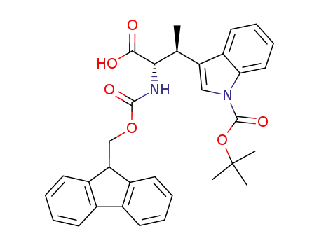 (2S,3S)-2-((((9H-fluoren-9-yl)methoxy)carbonyl)amino)-3-(1-(tert-butoxycarbonyl)-1H-indol-3-yl)butanoic acid