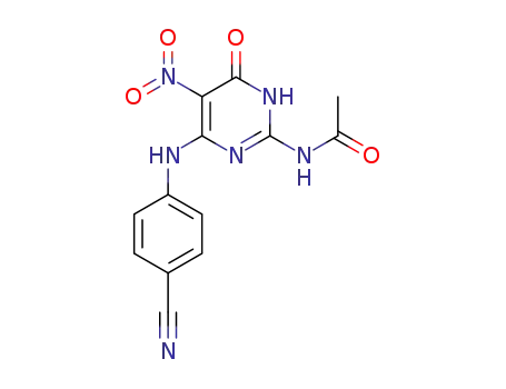 N1-[4-(4-cyanoanilino)-5-nitro-6-oxo-1,6-dihydro-2-pyrimidinyl]acetamide