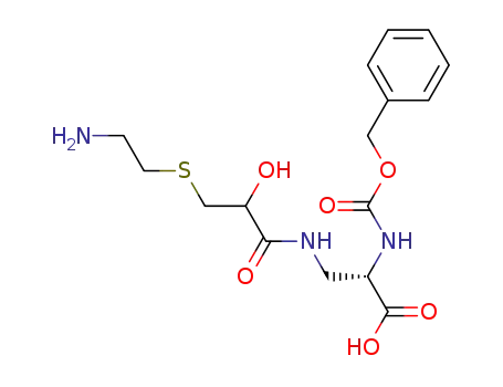 Nα-carbobenzyloxy-L-2-amino-3-(2-hydroxy-3-(2-aminoethylthio)propionylamino)propionic acid