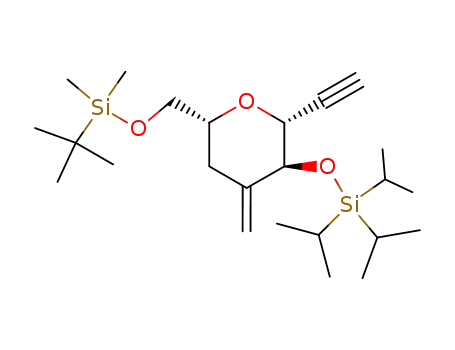 (6R)-(t-butyldimethylsilanyloxymethyl)-(2R)-ethynyl-4-methylene-(3S)-(triisopropylsilanoxy)-tetrahydropyran