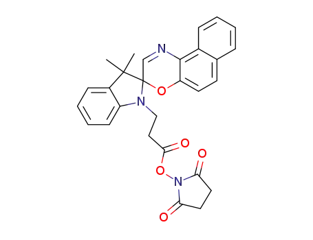 N-succinimidyl 3-[3,3-dimethylspiro[2,3-dihydro-1H-indole-2,3'-(3'H-naphtho[2,1-b][1,4]oxazine)]-1-yl]-propionate