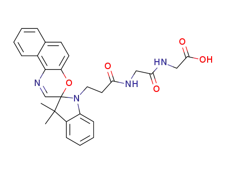 3-[3,3-dimethylspiro[2,3-dihydro-1H-indole-2,3'-(3'H-naphtho[2,1-b][1,4]oxazine)]-1-yl]propionylglycylglycine