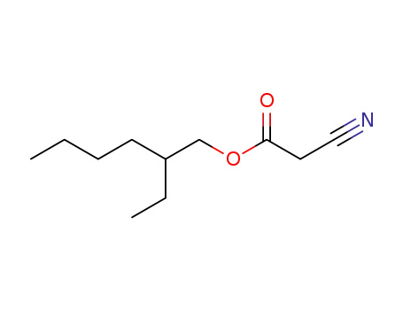 Molecular Structure of 13361-34-7 (2-Ethylhexyl cyanoacetate)