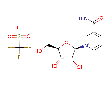 3-carbamoyl-1-((2R,3R,4S,5R)-3,4-dihydroxy-5-(hydroxymethyl)tetrahydrofuran-2-yl)pyridin-1-ium trifluoromethanesulfonate