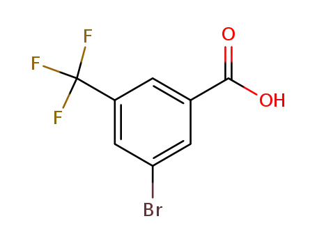 Molecular Structure of 328-67-6 (3-Bromo-5-(trifluoromethyl)benzoic acid)