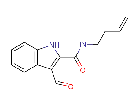 3-formyl-1H-indole-2-carboxylic acid (but-3-enyl)amide