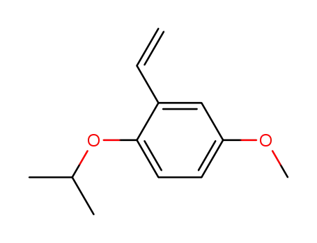 Molecular Structure of 623902-72-7 (Benzene, 2-ethenyl-4-methoxy-1-(1-methylethoxy)-)