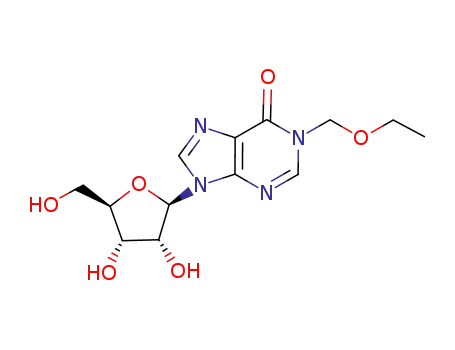 9-((2R,3R,4S,5R)-3,4-Dihydroxy-5-hydroxymethyl-tetrahydro-furan-2-yl)-1-ethoxymethyl-1,9-dihydro-purin-6-one