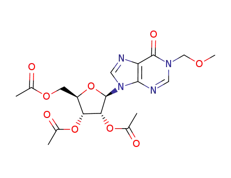 Molecular Structure of 659746-57-3 (Inosine, 1-(methoxymethyl)-, 2',3',5'-triacetate)