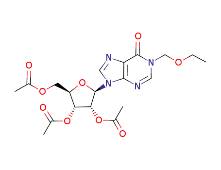 Molecular Structure of 659746-58-4 (Inosine, 1-(ethoxymethyl)-, 2',3',5'-triacetate)