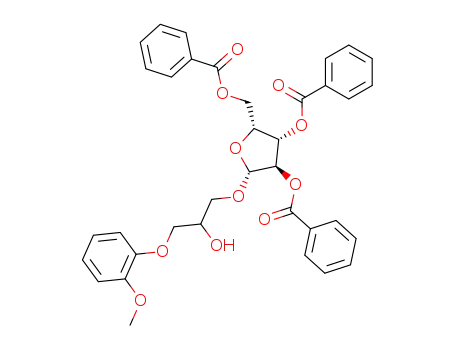 3-(2-methoxyphenoxy)-1-O-(2,3,5-tri-O-benzoyl-β-D-xylofuranosyl)propane-1,2-diol