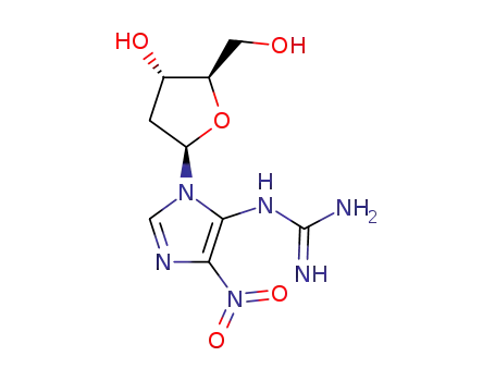 5-guanidino-4-nitro-1-(2'-deoxy-β-D-ribofuranosyl)imidazole