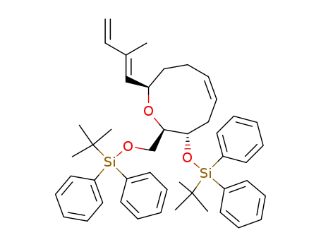 (Z)-(2R,3S,9R)-3-(tert-Butyl-diphenyl-silanyloxy)-2-(tert-butyl-diphenyl-silanyloxymethyl)-9-((E)-2-methyl-buta-1,3-dienyl)-2,3,4,7,8,9-hexahydro-oxonine