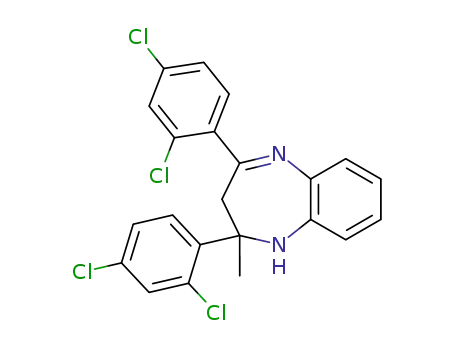 2,4-bis-(2,4-dichloro-phenyl)-2-methyl-2,3-dihydro-1H-benzo[b][1,4]diazepine