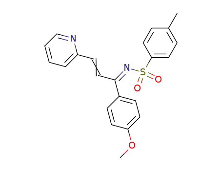 N-[1-(4-methoxyphenyl)-3-(pyridin-2-yl)-allylidene]-4-methyl-benzenesulfonamide