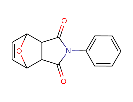 Molecular Structure of 27742-33-2 (2-phenyl-3a,4,7,7a-tetrahydro-1H-4,7-epoxyisoindole-1,3(2H)-dione)