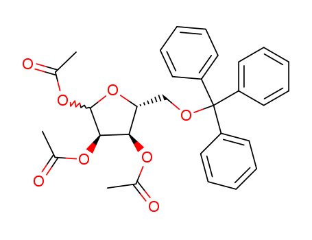 D-Ribofuranose,5-O-(triphenylmethyl)-, triacetate (9CI)