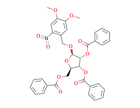 4,5-dimethoxy-2-nitrobenzyl 2,3,5-tri-O-benzoyl-β-D-ribofuranoside