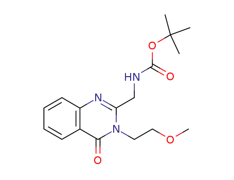 [3-(2-methoxyethyl)-4-oxo-3,4-dihydroquinazolin-2-yl-methyl]carbamic acid tert-butyl ester